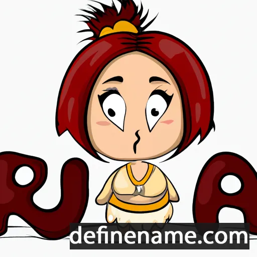 cartoon of the name Ruma