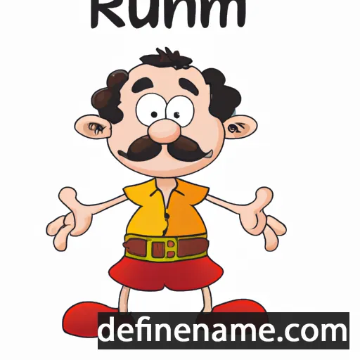 cartoon of the name Rumal