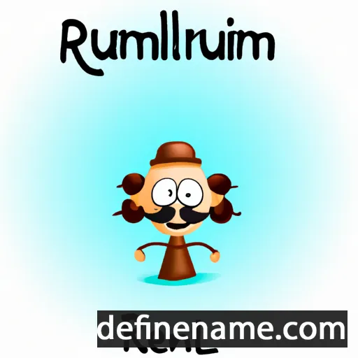 cartoon of the name Rumelant