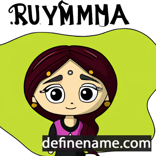 cartoon of the name Rumelyana