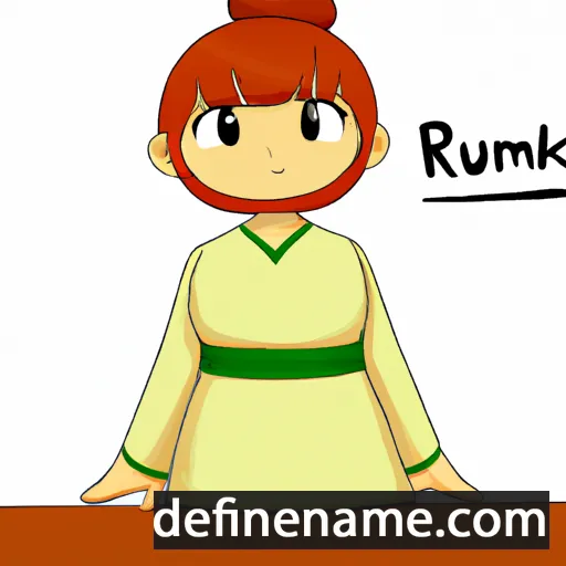 cartoon of the name Rumika