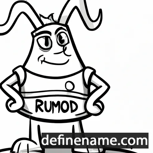 cartoon of the name Rumold