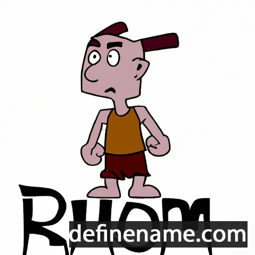 cartoon of the name Rumon