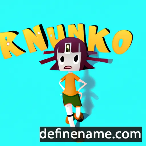 cartoon of the name Runako