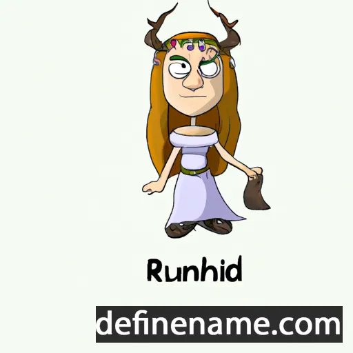 cartoon of the name Runhild