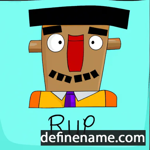 cartoon of the name Rupen