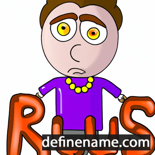 cartoon of the name Rus