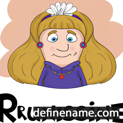 cartoon of the name Rusianne