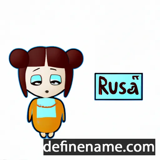 cartoon of the name Rusnė