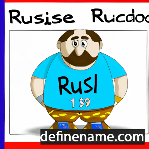 cartoon of the name Russie