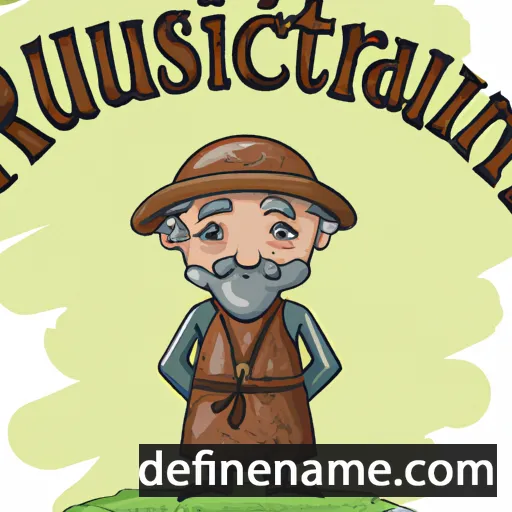 cartoon of the name Rustician