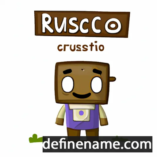 cartoon of the name Rustico