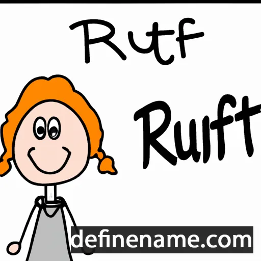 cartoon of the name Ruthe