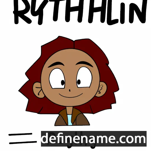 cartoon of the name Ruthlyn