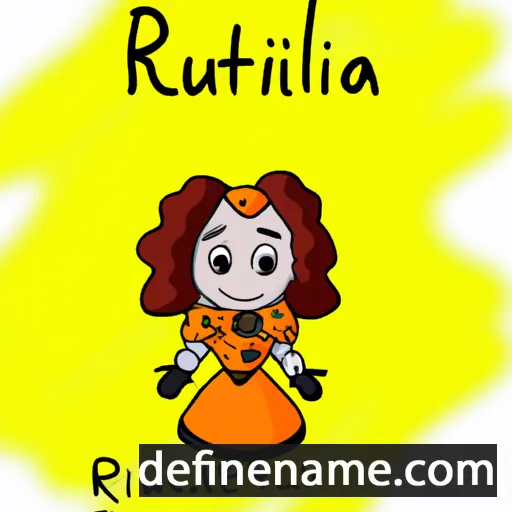 cartoon of the name Rutilia