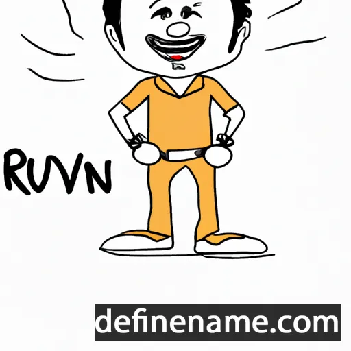 cartoon of the name Ruvon