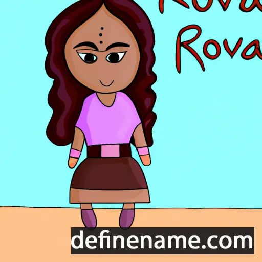 cartoon of the name Ruvona