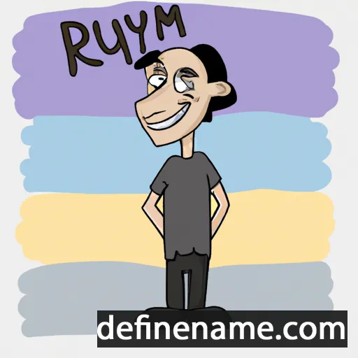 cartoon of the name Ruvym