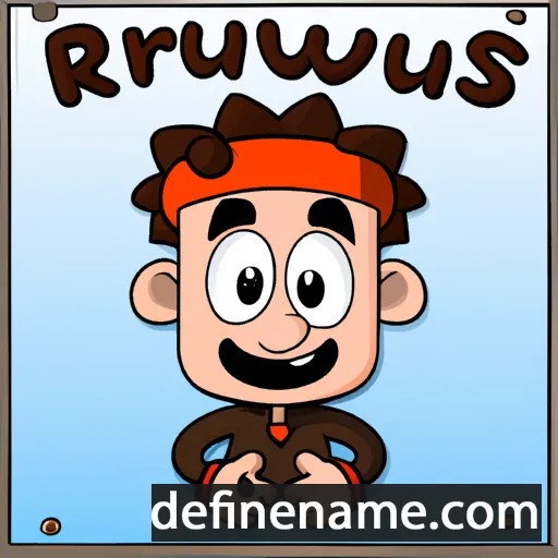 cartoon of the name Ruweis