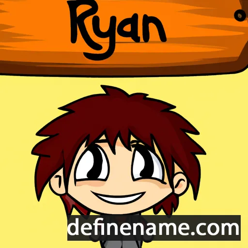 cartoon of the name Ruyan