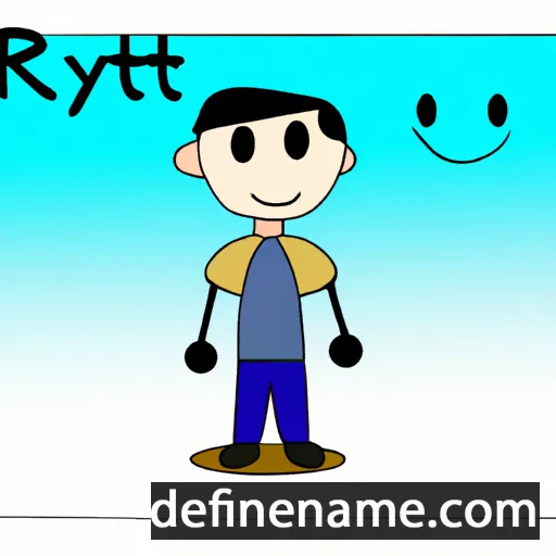 cartoon of the name Ryatt