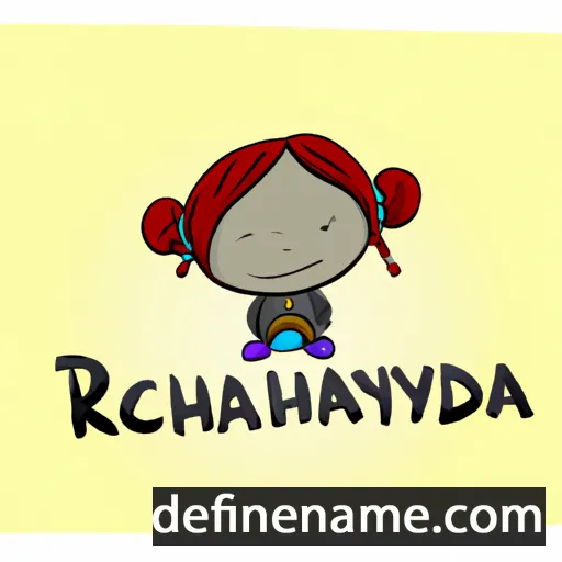 cartoon of the name Rychenda