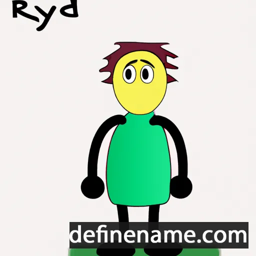 cartoon of the name Rydyr