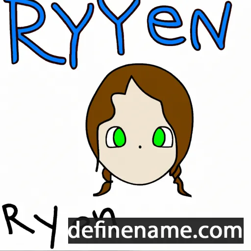 cartoon of the name Ryenn