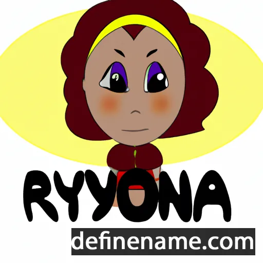 cartoon of the name Ryhona