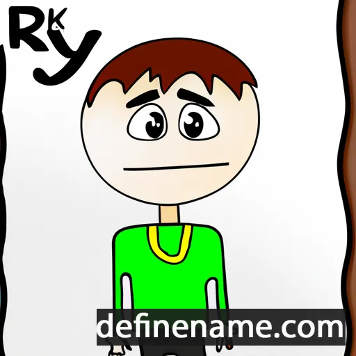 cartoon of the name Ryk