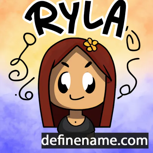 cartoon of the name Ryla