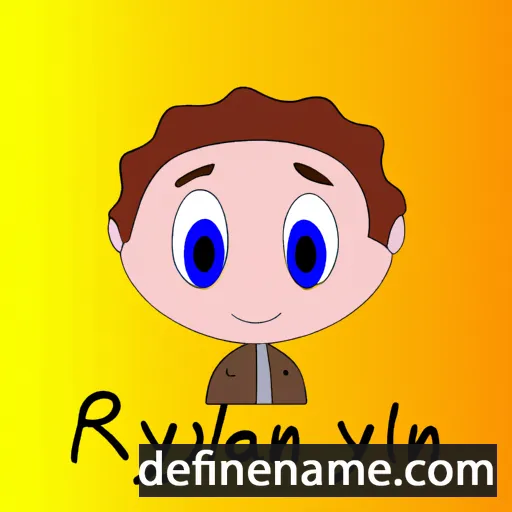 cartoon of the name Rylann