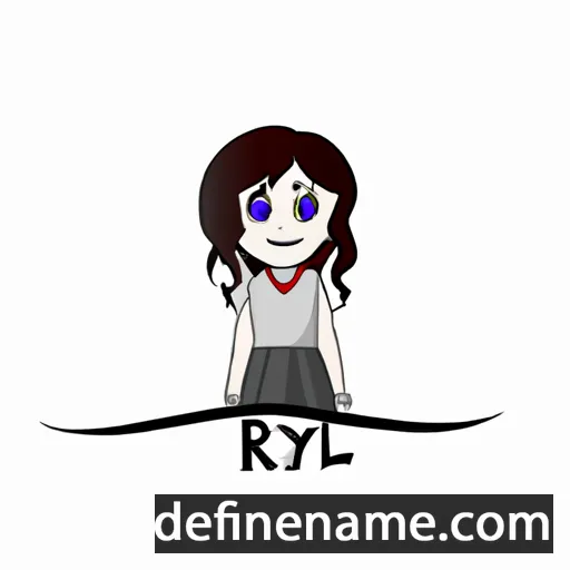 cartoon of the name Ryli