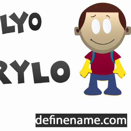 cartoon of the name Rylo