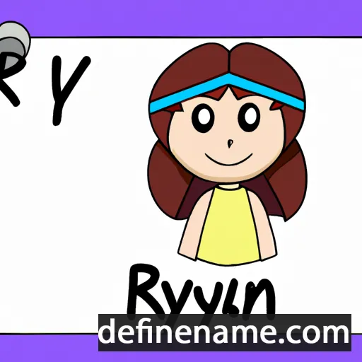 cartoon of the name Rylyn