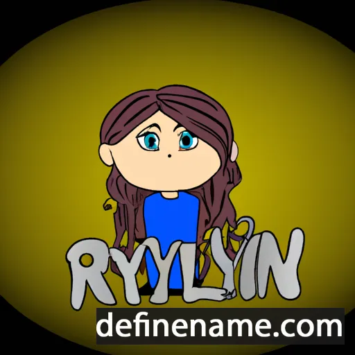 cartoon of the name Rylynn