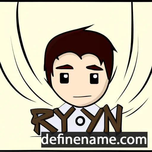 cartoon of the name Ryn