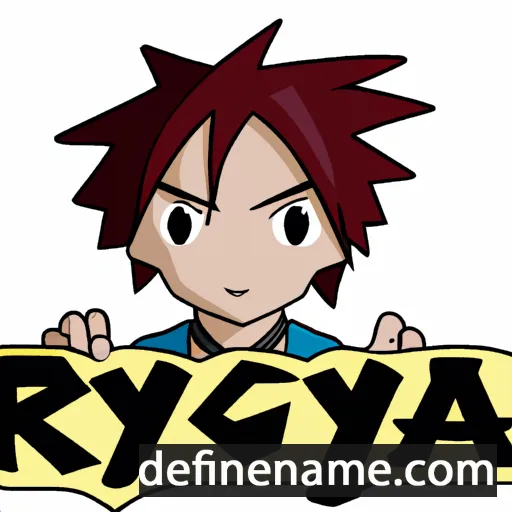 cartoon of the name Ryoga