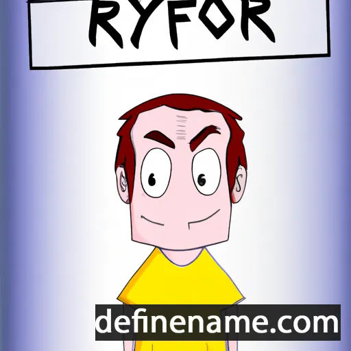 cartoon of the name Ryoof