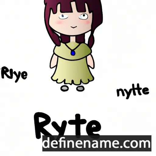 cartoon of the name Rytė