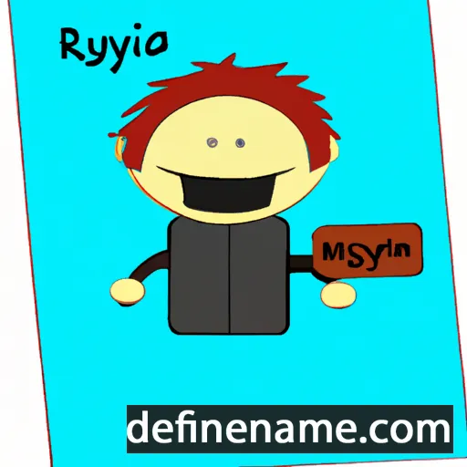 cartoon of the name Rytgėv