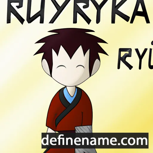 cartoon of the name Ryuuzaki