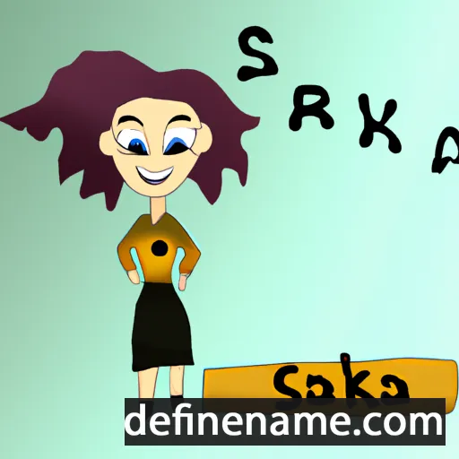 cartoon of the name Šakira