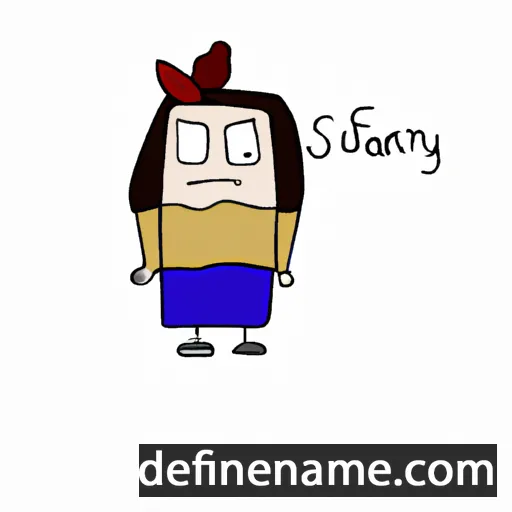 cartoon of the name Sáfrány