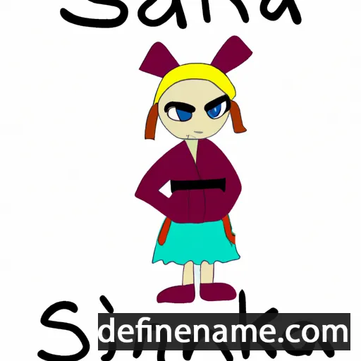 cartoon of the name Säkinä