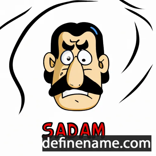 Sadam cartoon