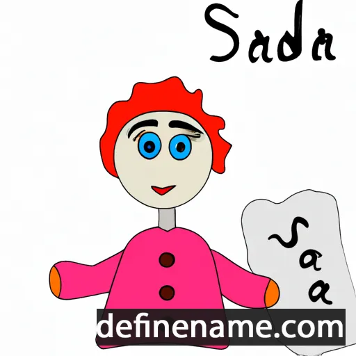 cartoon of the name Saddia