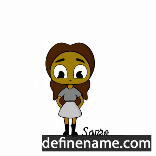 cartoon of the name Sadete