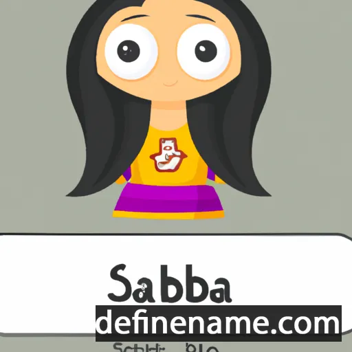 cartoon of the name Sadhbha