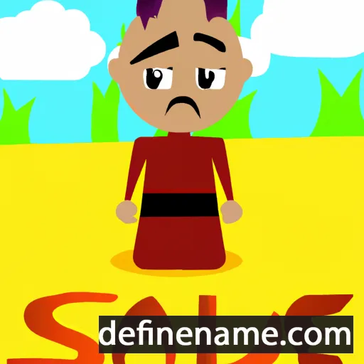 cartoon of the name Sadiel